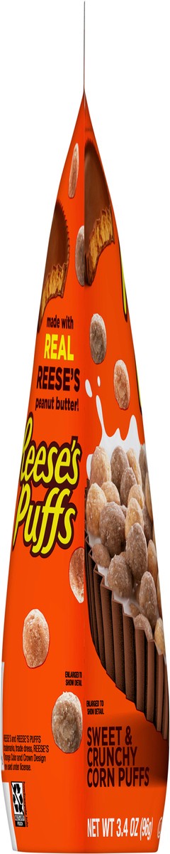 slide 12 of 12, Reese's Puffs Cereal, Chocolatey Peanut Butter, with Whole Grain, 3.4 oz, 3.4 oz