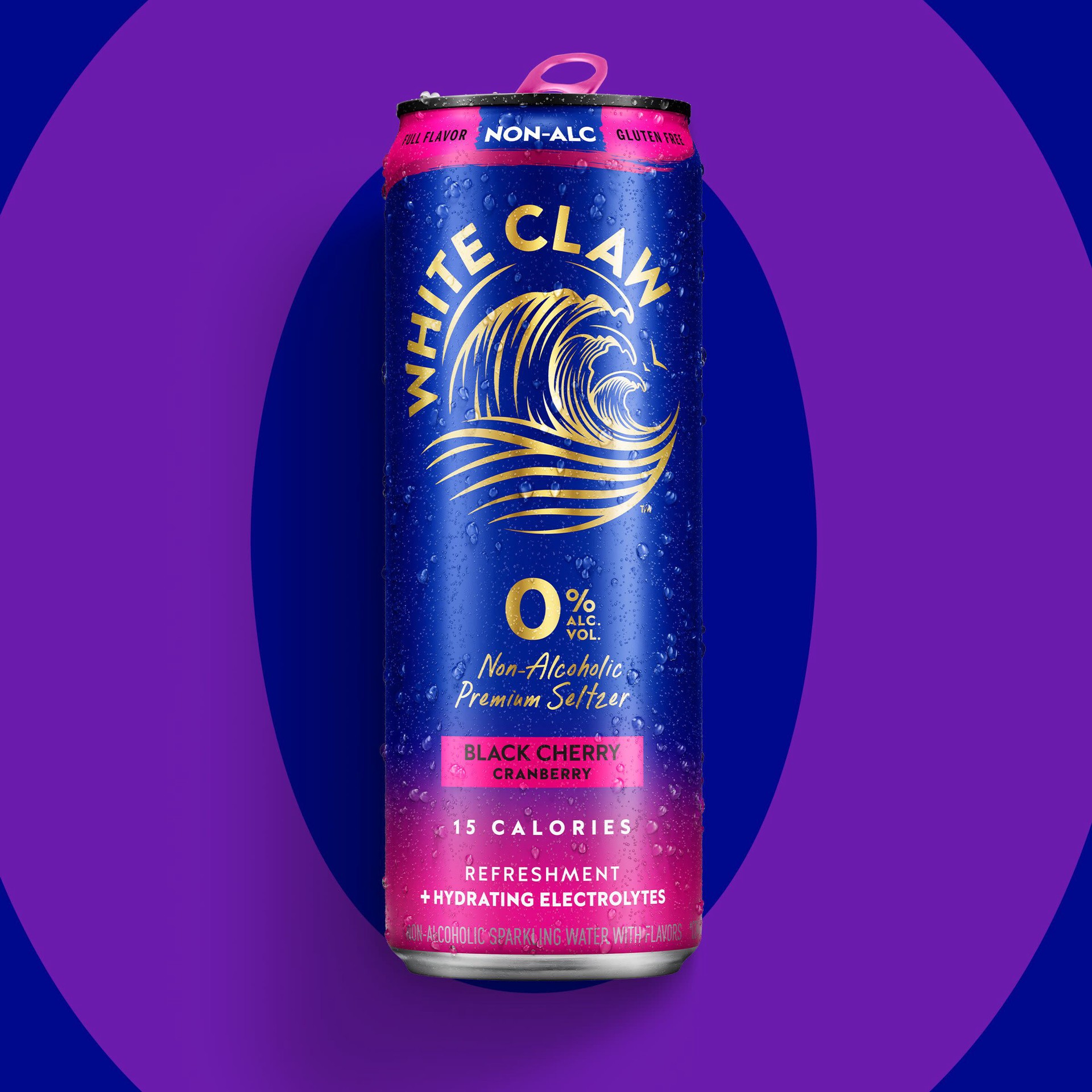 slide 6 of 10, White Claw Zero Proof Black Cherry Cranberry, 6 Pack, 12 fl oz Cans, 6 ct; 12 oz