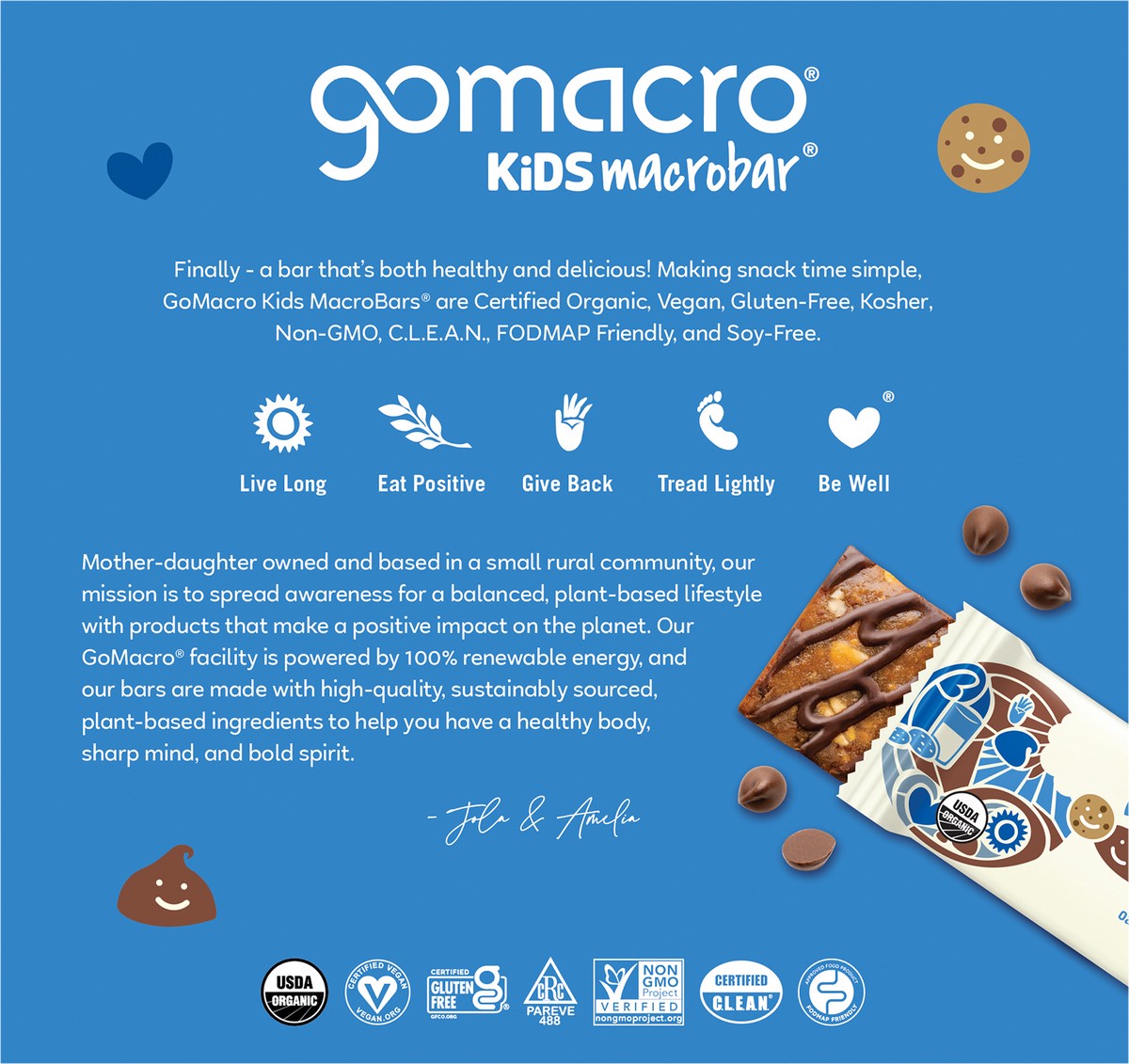 slide 7 of 7, GoMacro Oatmeal Chocolate Chip Cookie Kids MacroBar 7ct Multipack, 7 ct