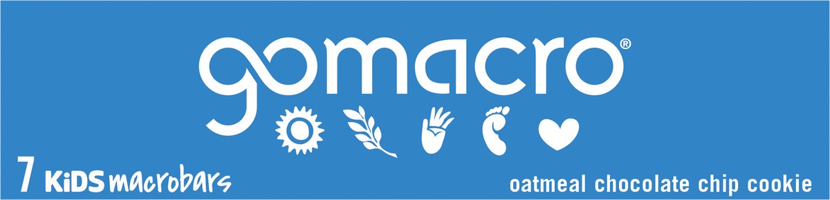 slide 5 of 7, GoMacro Oatmeal Chocolate Chip Cookie Kids MacroBar 7ct Multipack, 7 ct