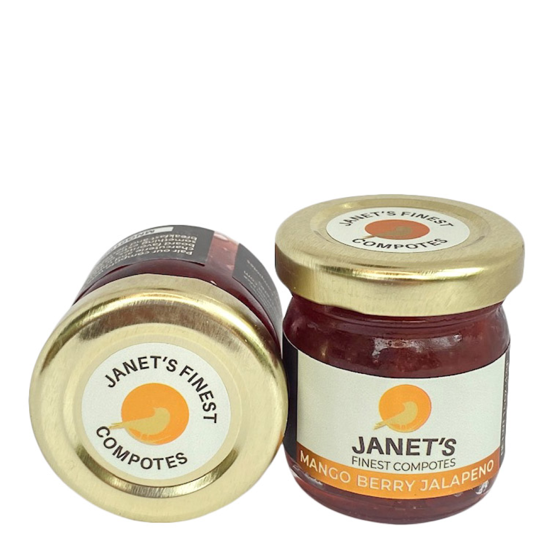 slide 1 of 1, J.F. Mango Berry Jalapeno Compote, 