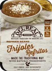 Del Real Foods Refried Beans 22 oz