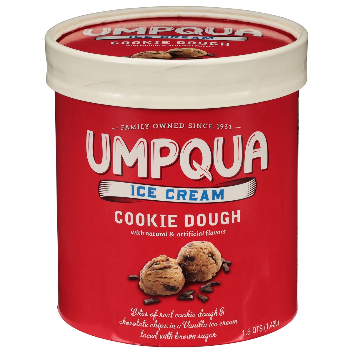 slide 1 of 9, Umpqua Cookie Dough Ice Cream 1.5 qt, 1.5 qt