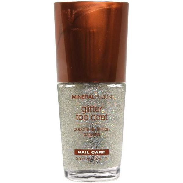 slide 1 of 1, Mineral Fusion Nail Polish - Glitter Top Coat, 0.33 oz