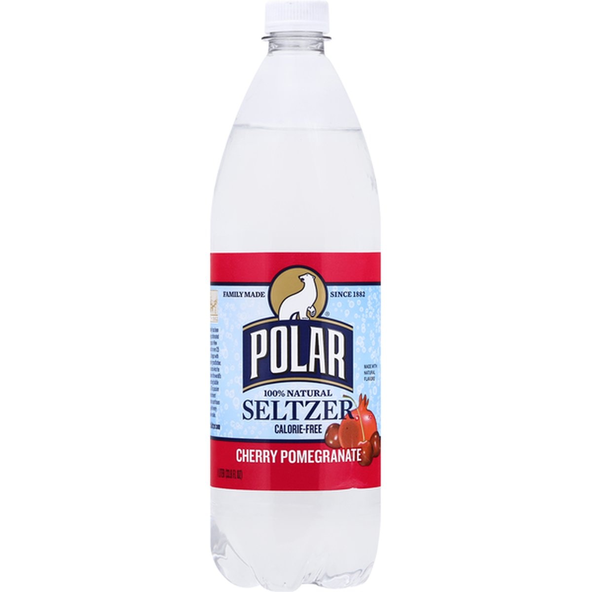 slide 1 of 1, Polar 100% Natural Seltzer Calorie-Free Cherry Pomegranate - 1 liter, 1 liter