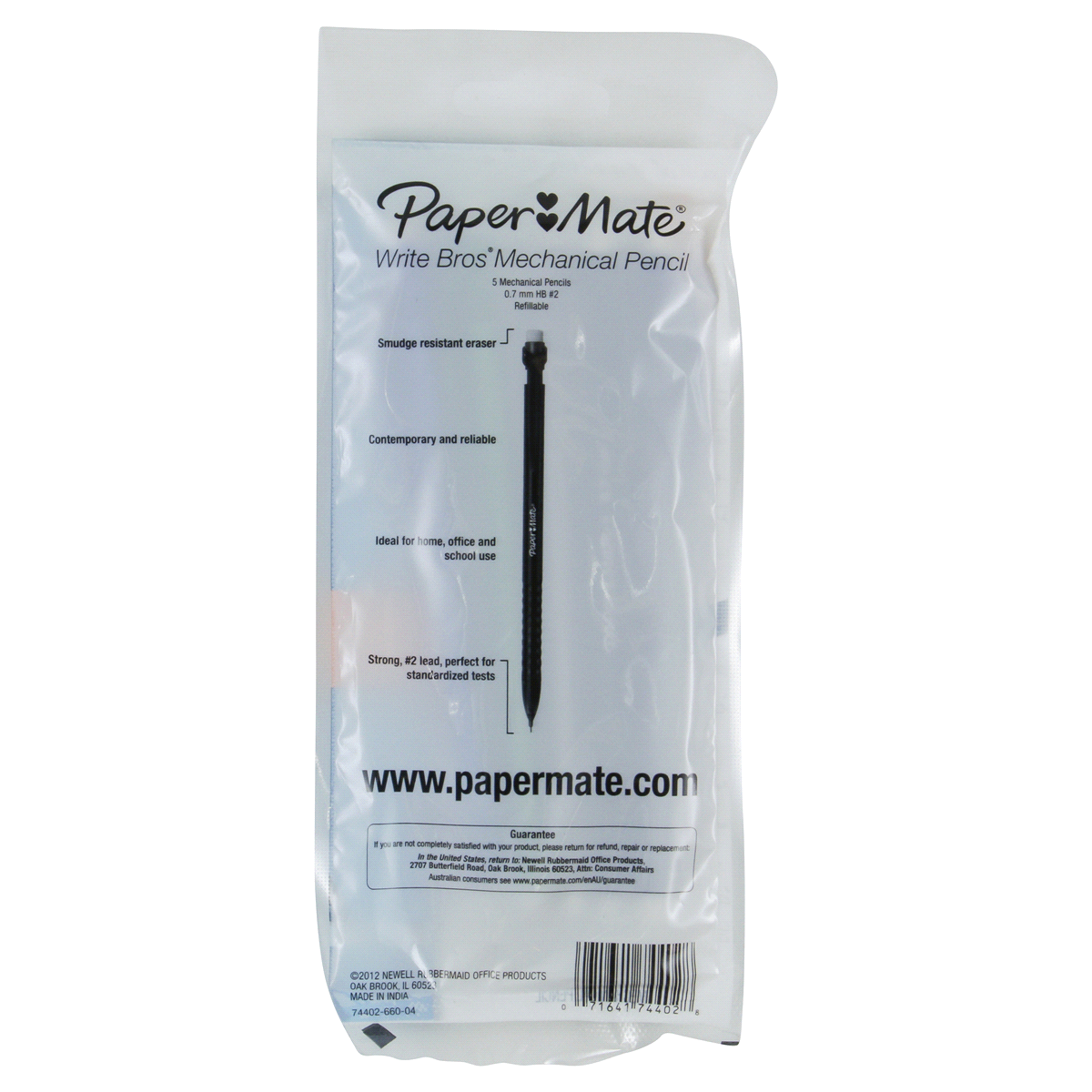 slide 2 of 2, Paper Mate Refillable Mechanical Pencils 0.7 mm HB No. 2, 5 ct