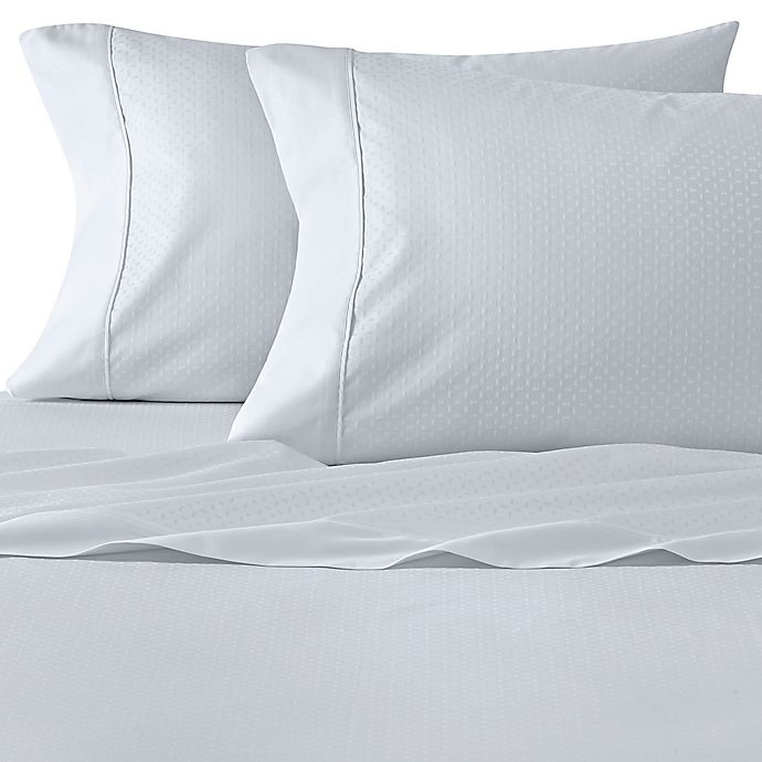 slide 1 of 5, Wamsutta Dream Zone PimaCott Dot 625-Thread-Count Queen Sheet Set - White, 1 ct