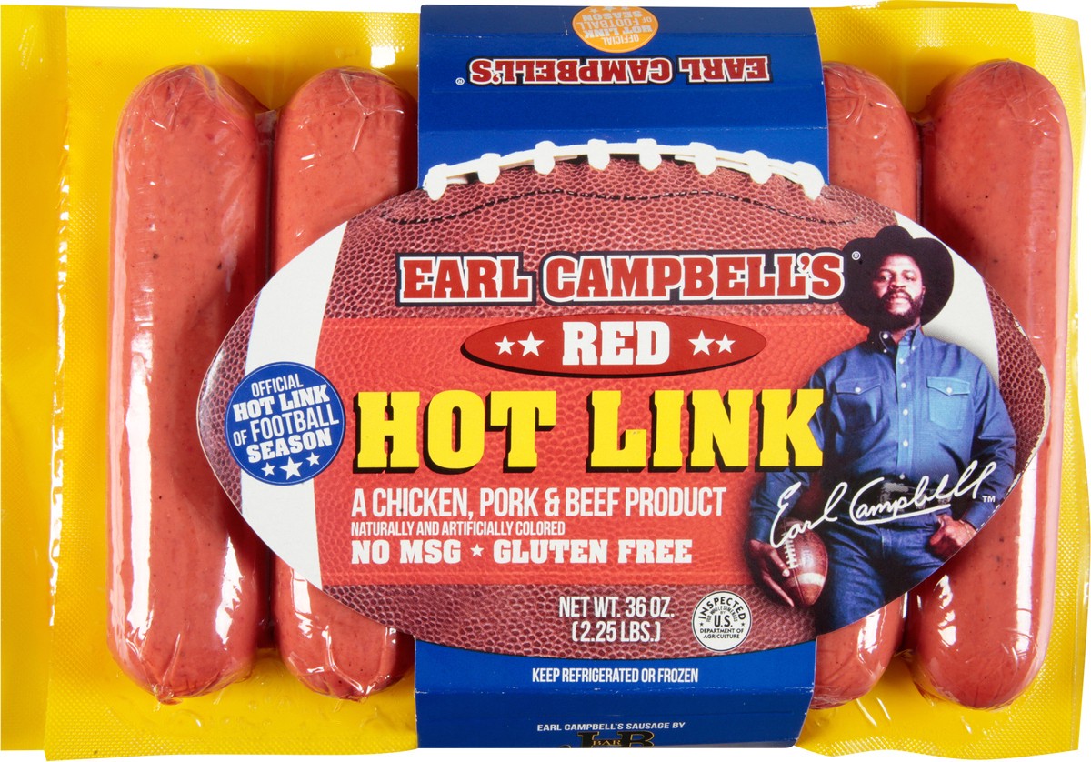 slide 6 of 12, Earl Campbell's Red Hot Link 36 oz, 36 oz