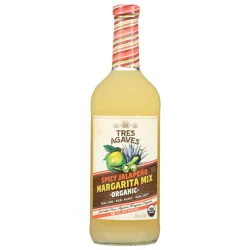 Tres Agaves Organic Spicy Jalapeno Margarita Mix, 1 liter