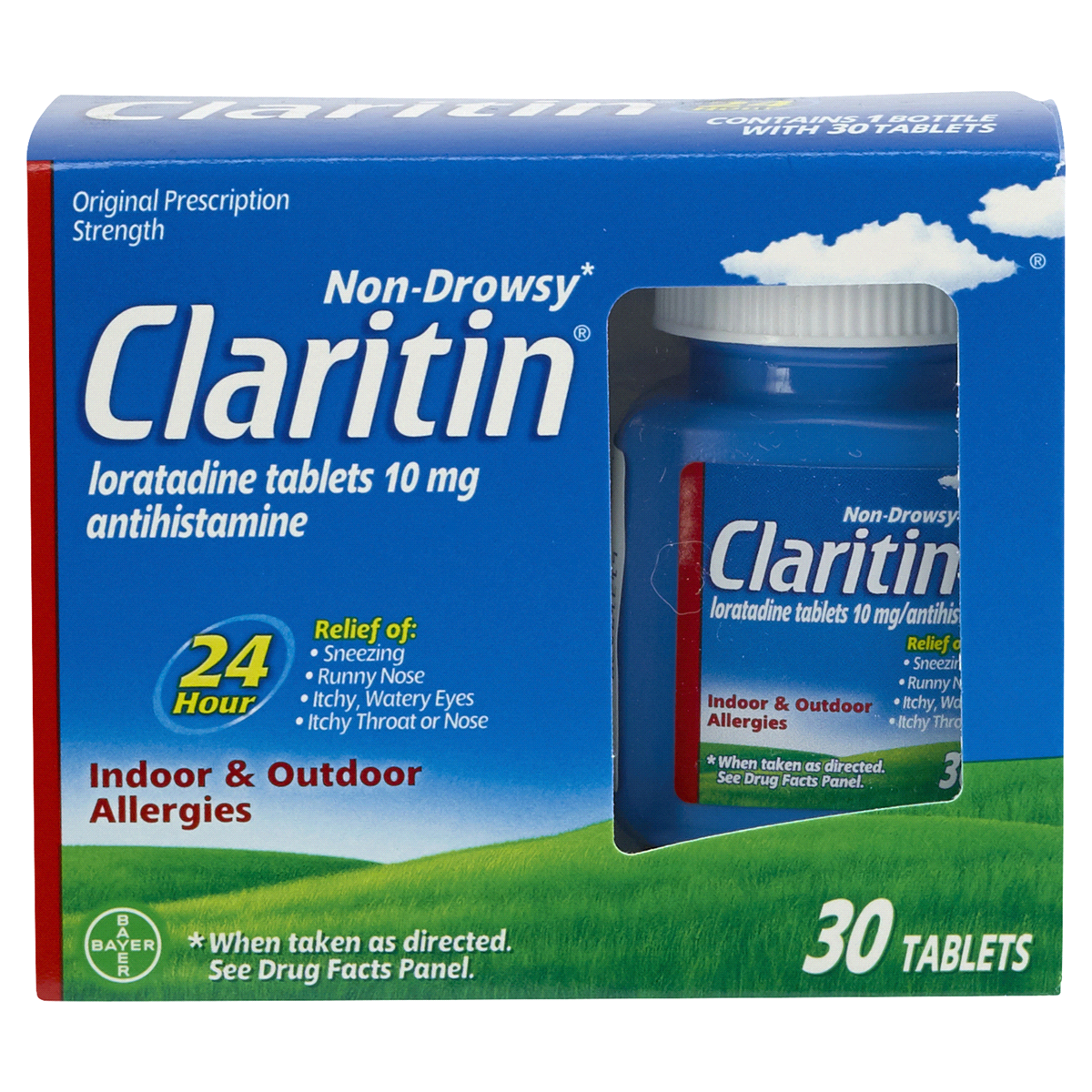 slide 1 of 1, Claritin Non Drowsy Allergy Relief Chewable Tablets, 30 ct