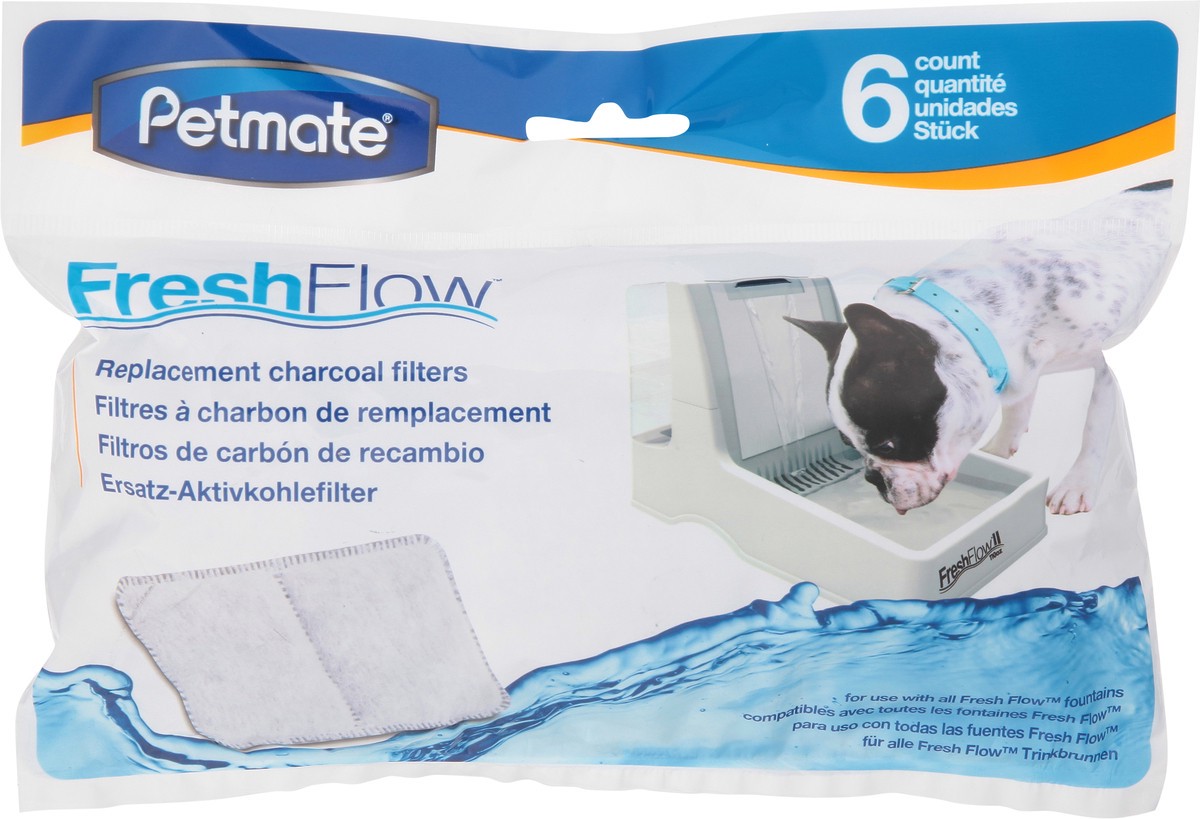 slide 2 of 9, Petmate Fresh Flow Replacement Replacement Charcoal Filters 6 ea, 6 ct