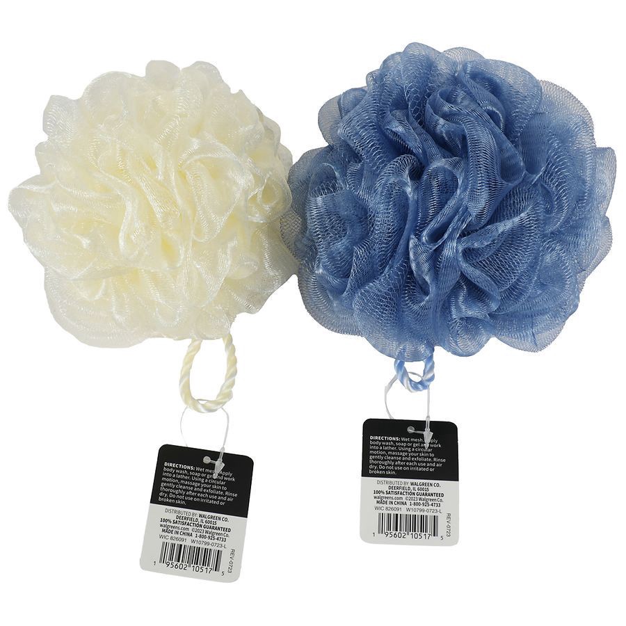 slide 2 of 3, Walgreens Delicate Mesh Bath Sponge, 1 ct