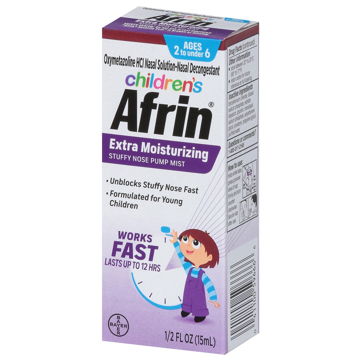 slide 12 of 14, Afrin Childrens Nasal Pump Mist, 0.5 fl oz