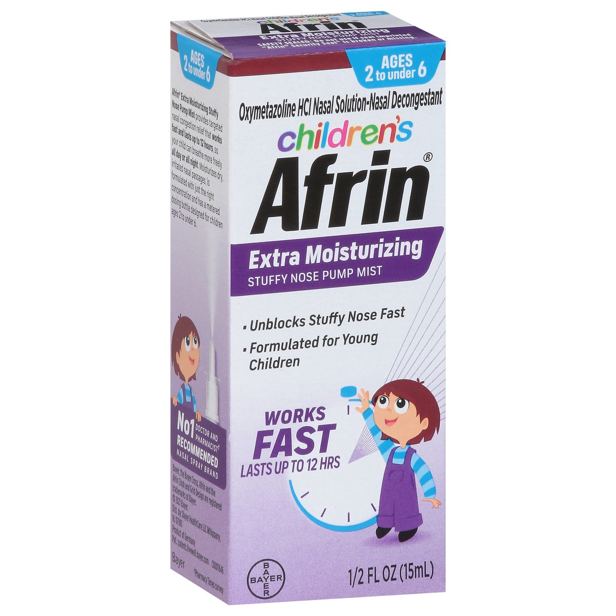 slide 9 of 14, Afrin Childrens Nasal Pump Mist, 0.5 fl oz