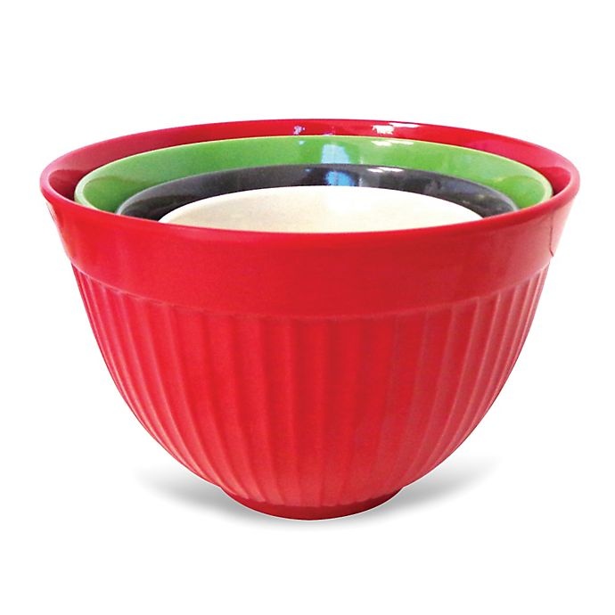 slide 1 of 1, Natural Home Moboo Stacking Ribbed Mix Bowls, 1 ct