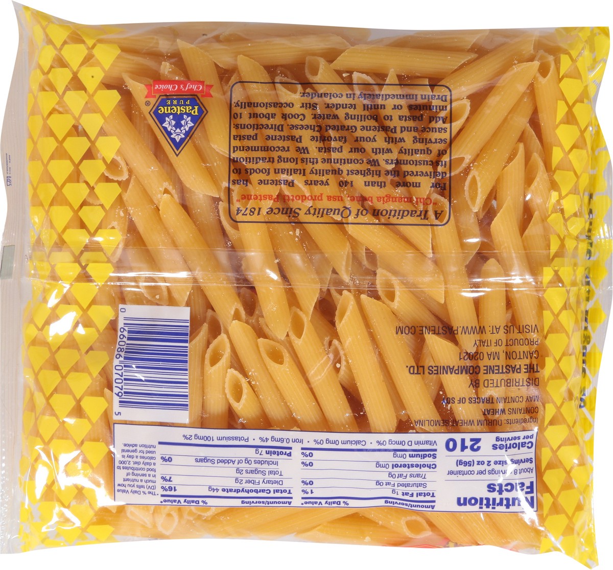 slide 7 of 9, Pastene Penne Zita Rigate, 16 oz