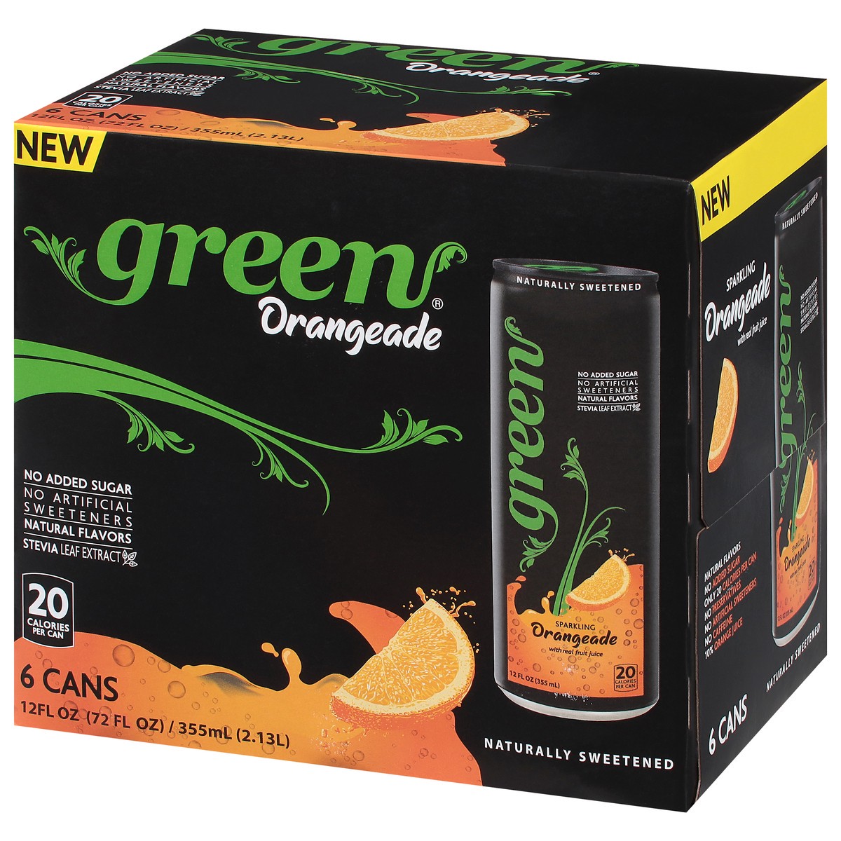 slide 4 of 9, Green Cola Orangeade - 6 ct, 6 ct; 12 oz