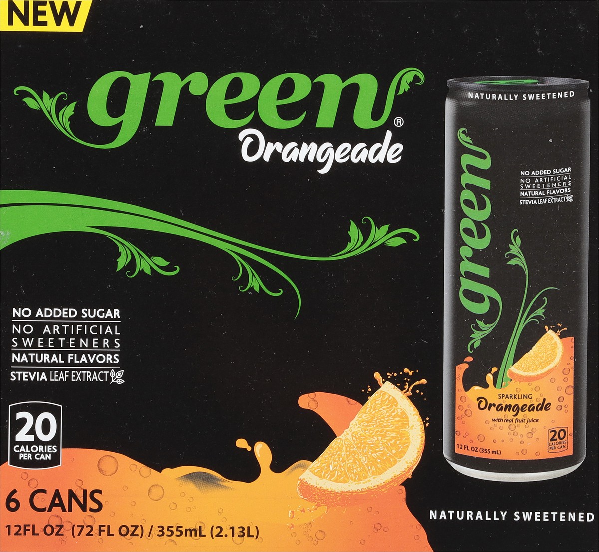 slide 7 of 9, Green Cola Orangeade - 6 ct, 6 ct; 12 oz