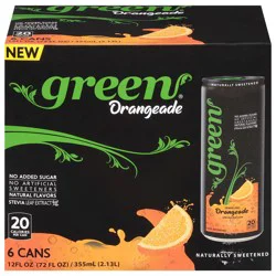 Green Cola Orangeade - 6 ct