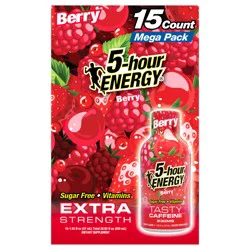 5-hour ENERGY Mega Pack Extra Strength Berry Energy Shot, 15 - 1.93 fl oz