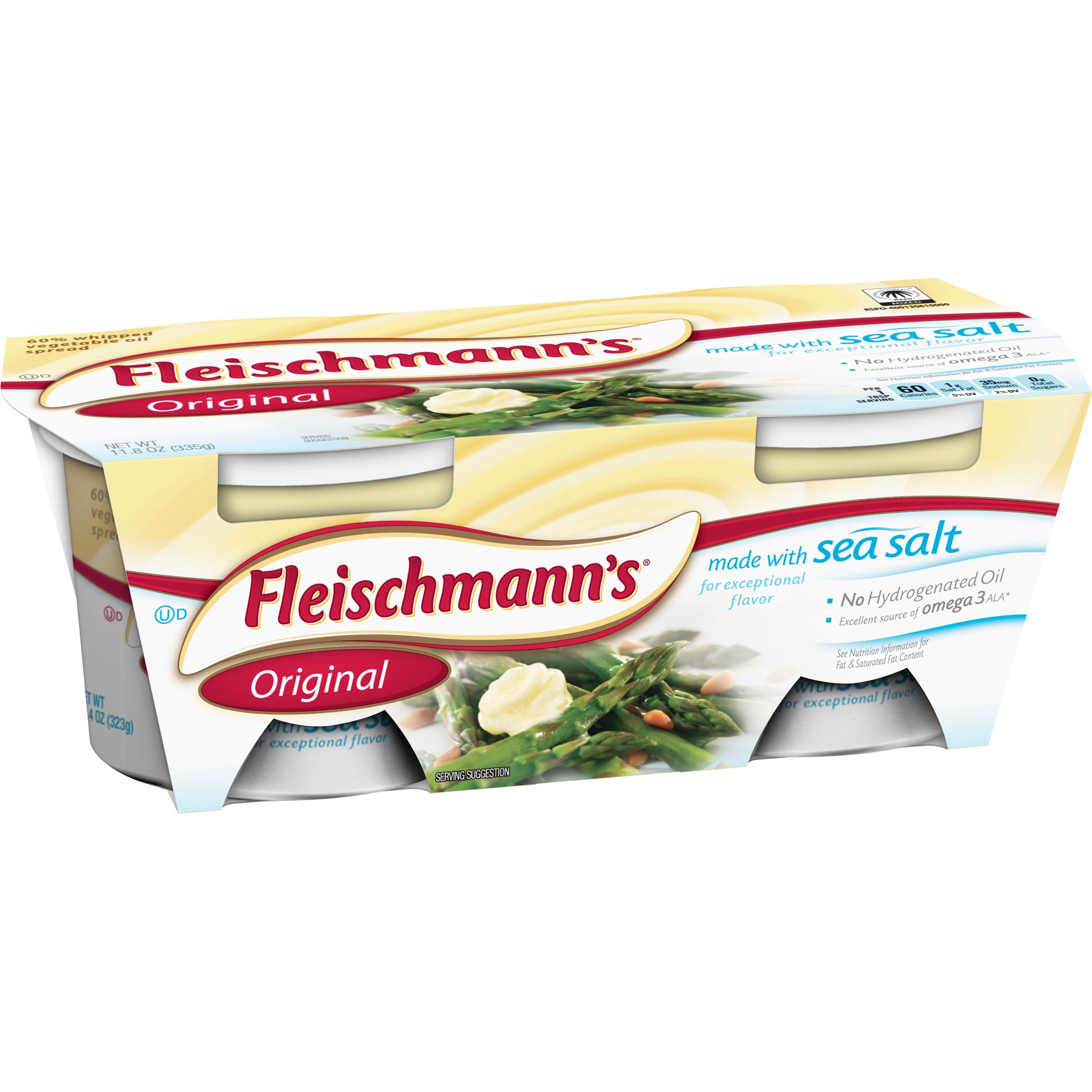 slide 5 of 5, Fleischmann's 64% Whipped Original Vegetable Oil Spread 11.8 oz, 11.8 oz