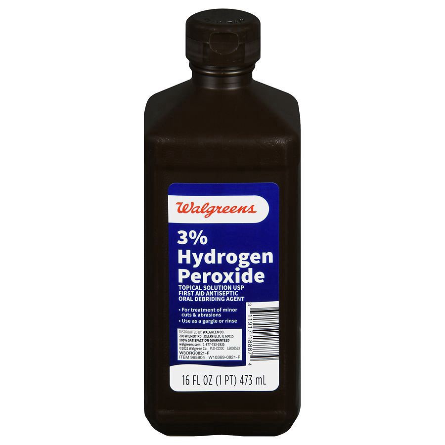 slide 1 of 5, Walgreens Hydrogen Peroxide 3%, 16 oz