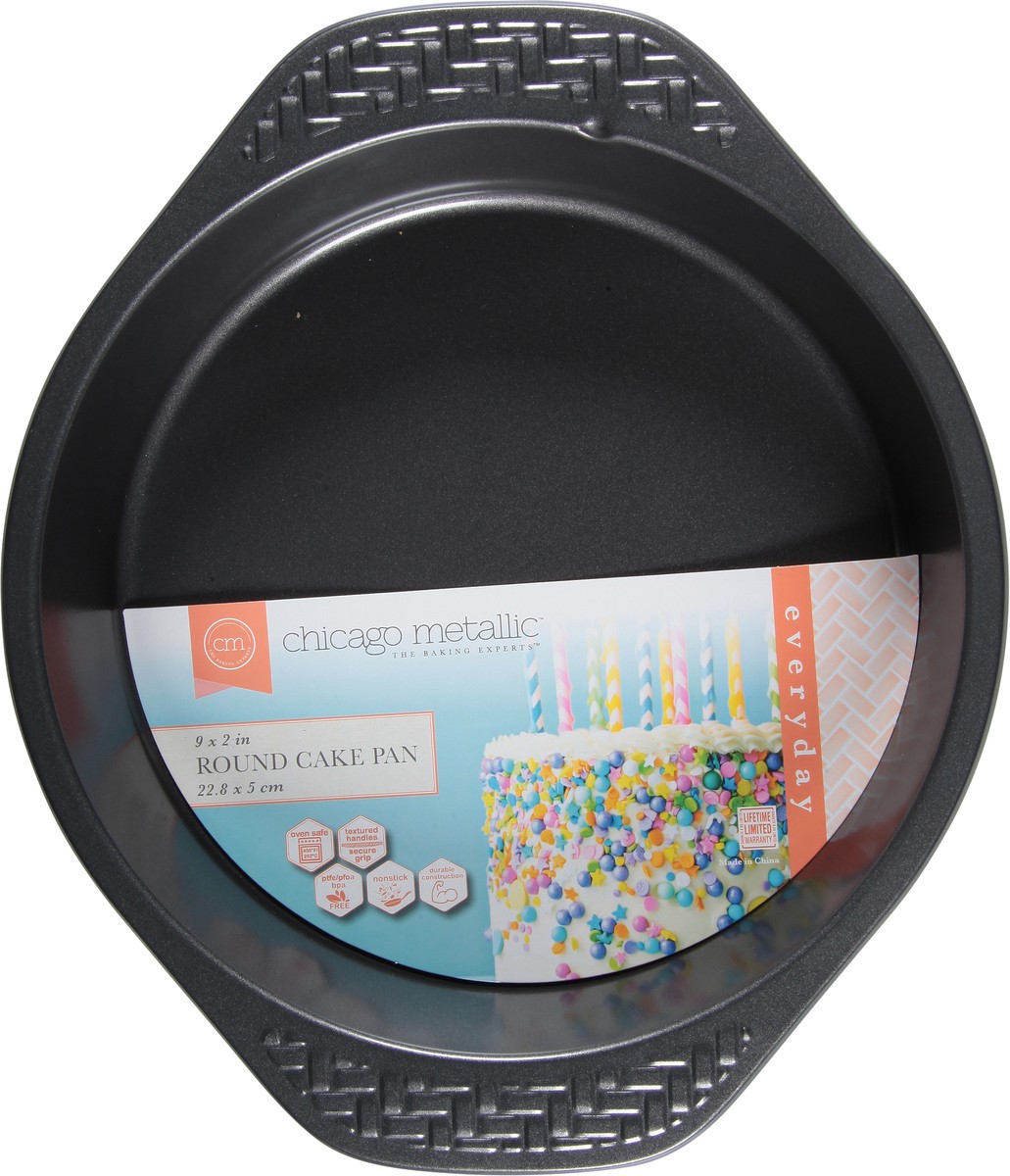 slide 2 of 9, Chicago Metallic Chicago Metal Non Stick 9 In Round Cake Pan, 1 ct