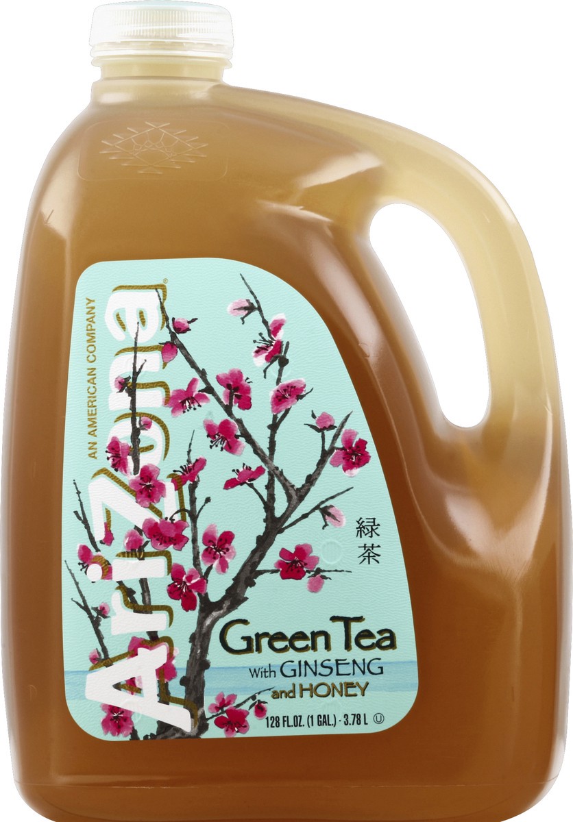 slide 1 of 5, AriZona Green Tea 128 oz, 128 oz