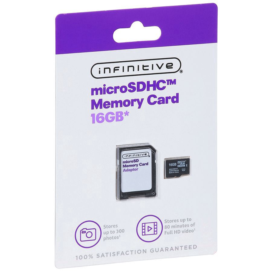 slide 4 of 5, Infinitive Memory Card 16GB, 16 GB