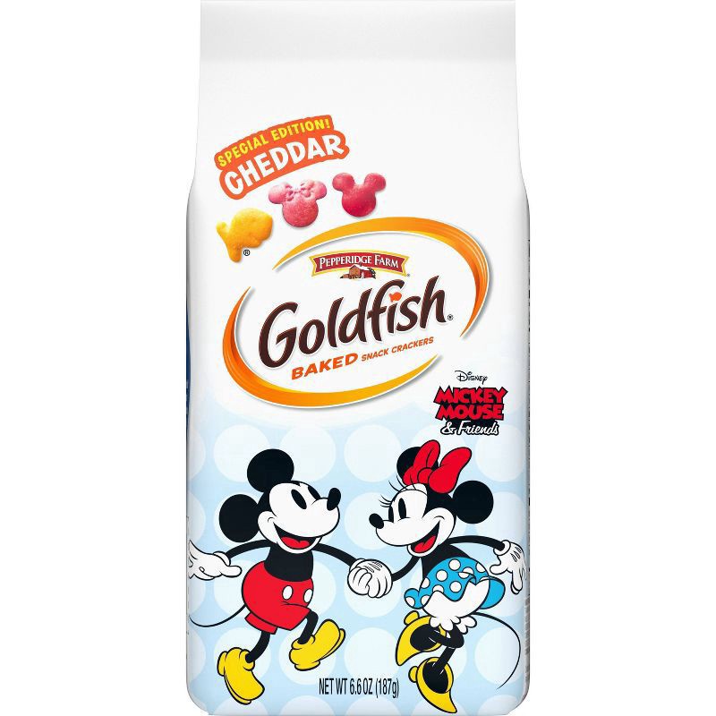 slide 1 of 5, Pepperidge Farm Disney Mickey and Minnie Mouse Cheddar Crackers, 6.6 oz