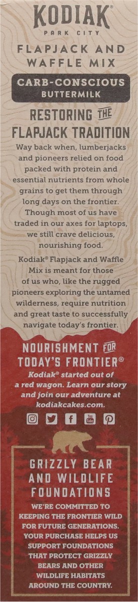 slide 7 of 9, Kodiak Cakes Cakes Carb Conscious Buttermilk Flapjack Mix, 12 oz