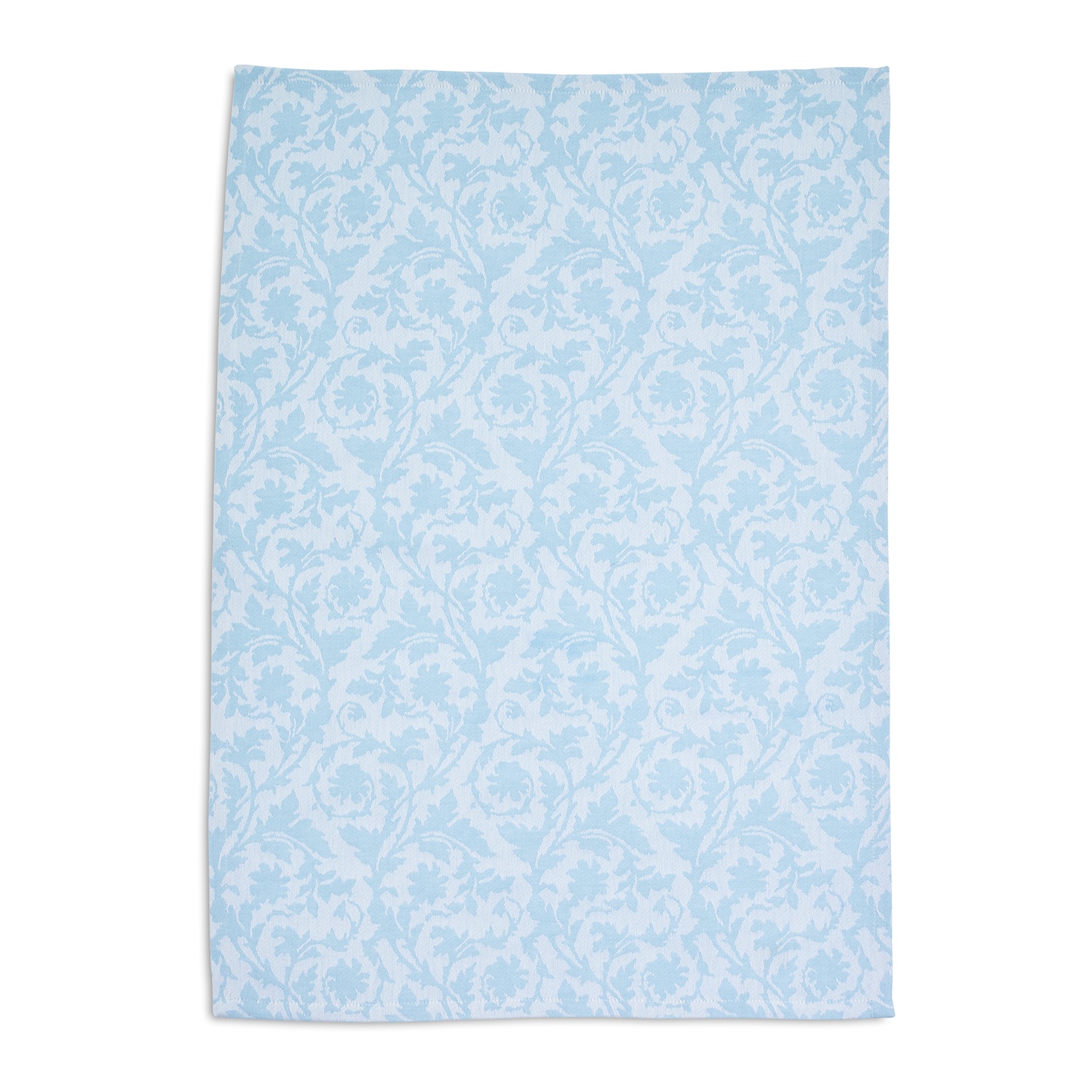 slide 1 of 1, Sur La Table Blue Floral Jacquard Kitchen Towel, 28 in x 20 in