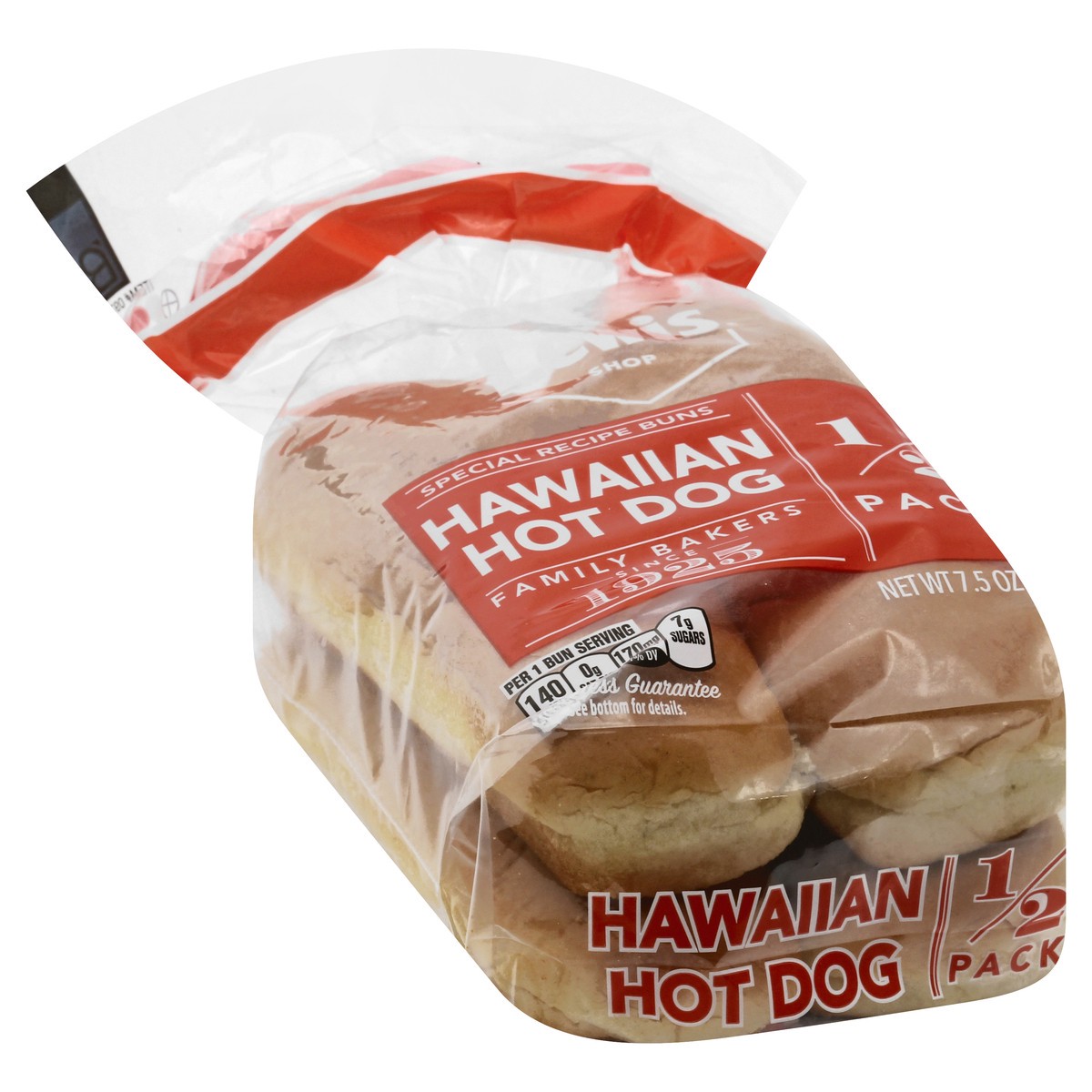 slide 6 of 9, Lewis Bakeries Hawaiian Half Pack Hot Dog Buns, 7.5 oz, 4 Count, 7.5 oz
