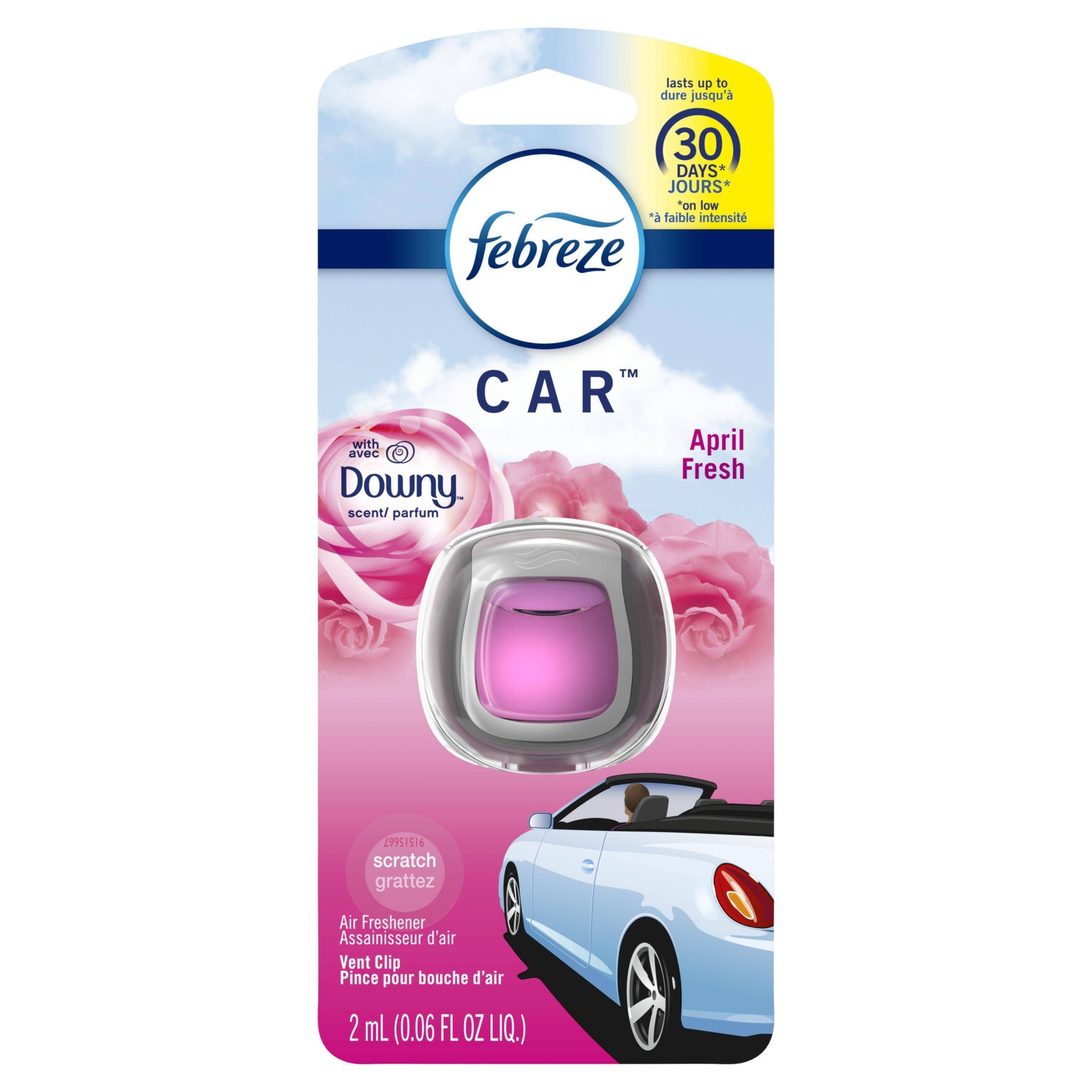 slide 1 of 2, Febreze Car Greek Seaside Air Freshener, 0.06 oz