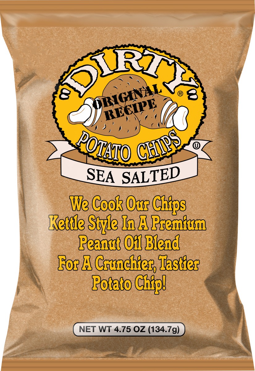 slide 5 of 12, Dirty 4.75 oz "Dirty" Sea Salted Kettle Potato Chips, 4.75 oz