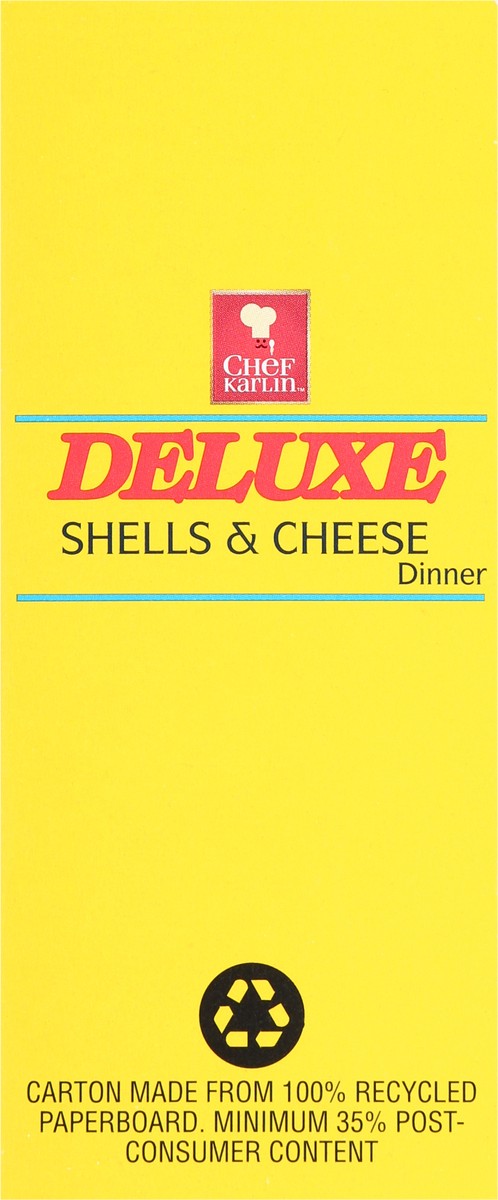 slide 9 of 9, Chef Karlin Deluxe Shells & Cheese Dinner 8 oz, 8 oz