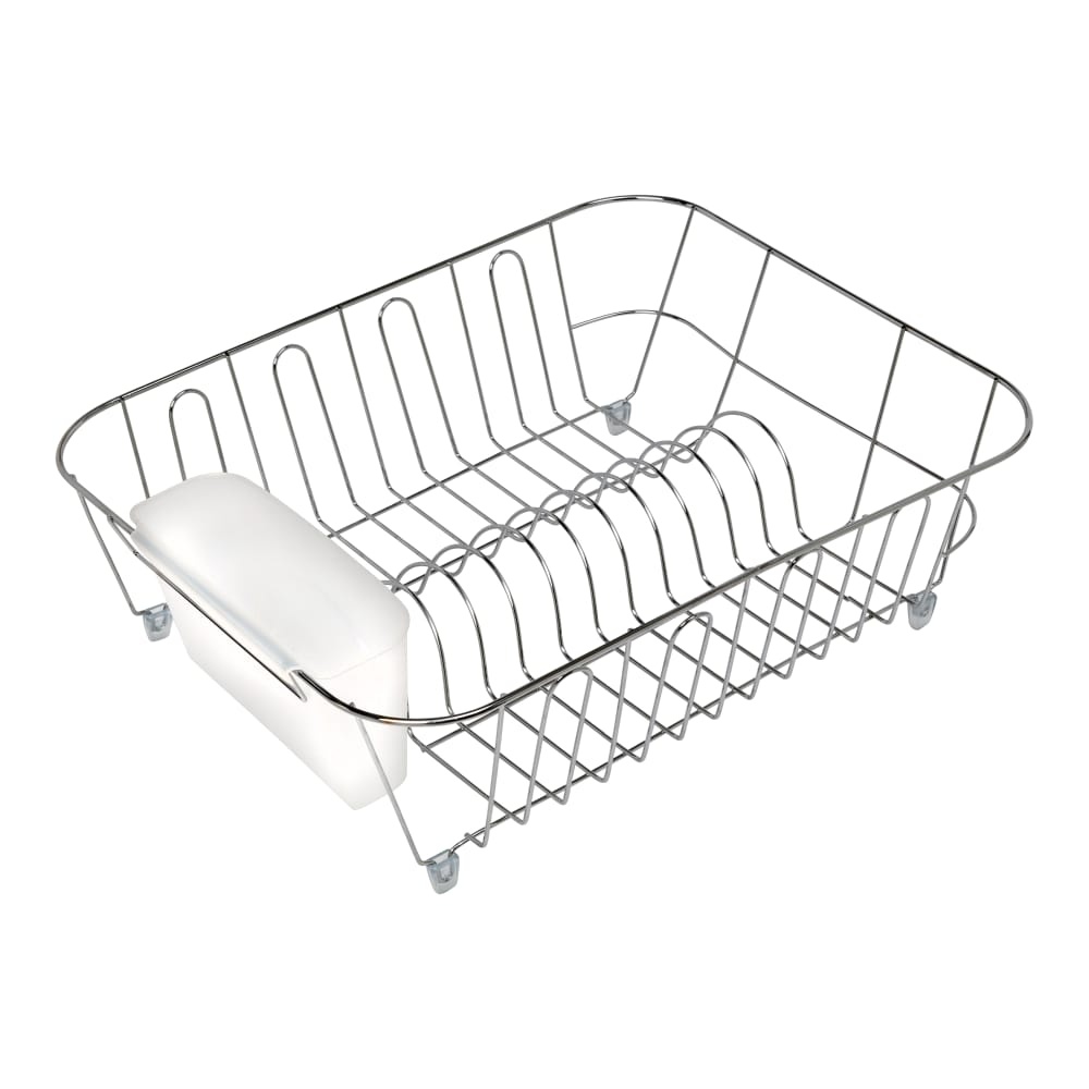 slide 1 of 1, Honey-Can-Do Chrome Dish Drying Rack - Silver, SM