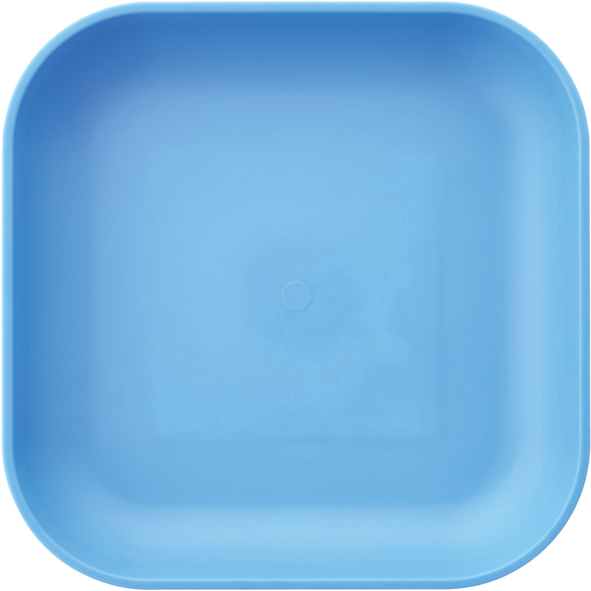 slide 1 of 1, our goods Reusable Square Plate - Blue, 1 ct
