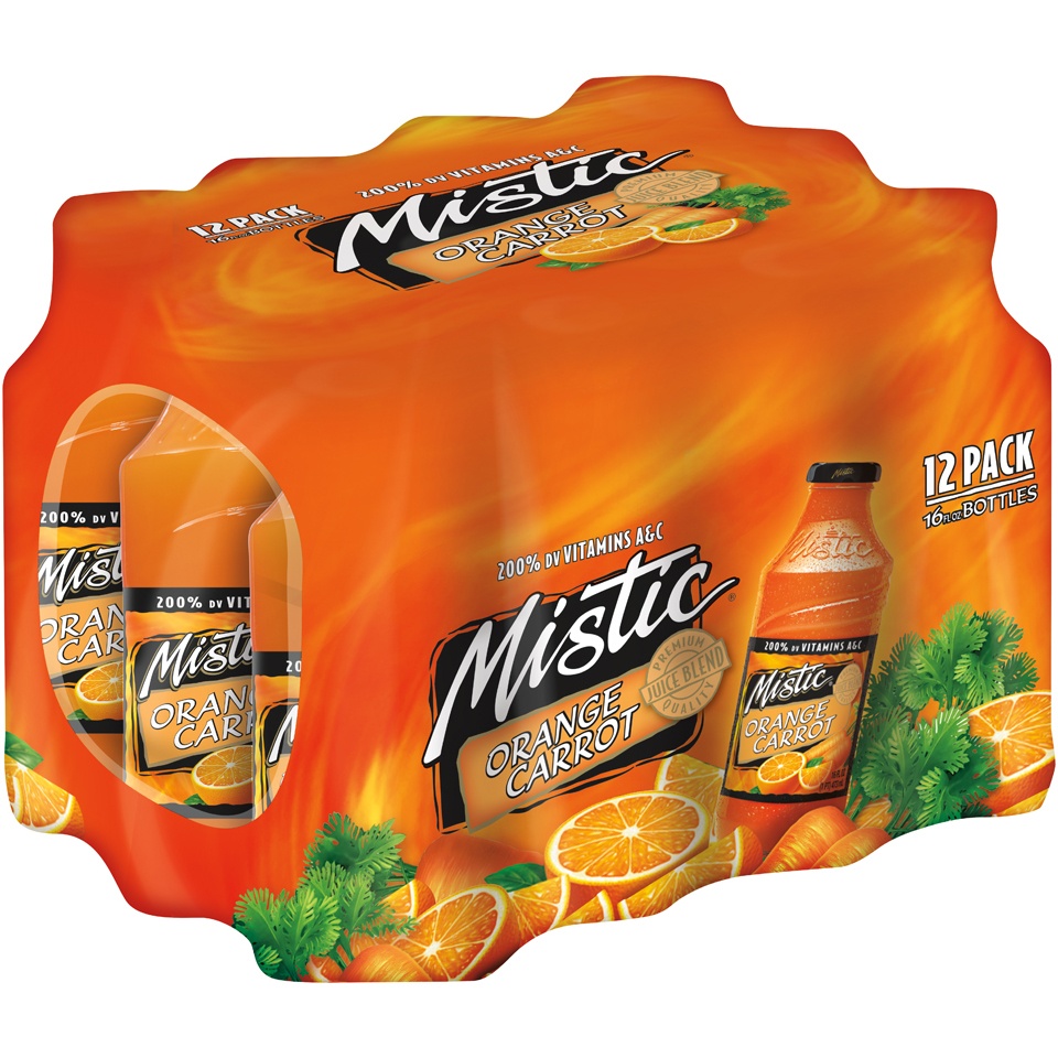 slide 2 of 3, Mistic Juice Blend Drink, Orange Carrot, 16 fl oz
