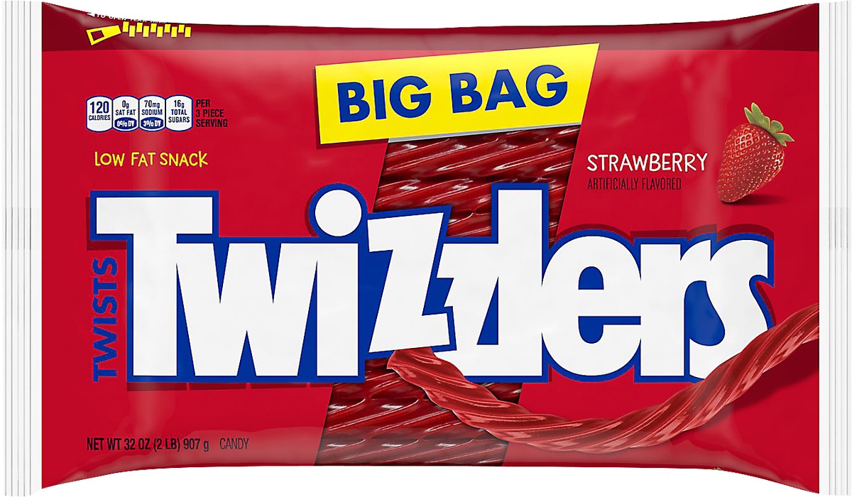 slide 4 of 5, Twizzlers Strawberry Twists Zipper Bag, 32 oz