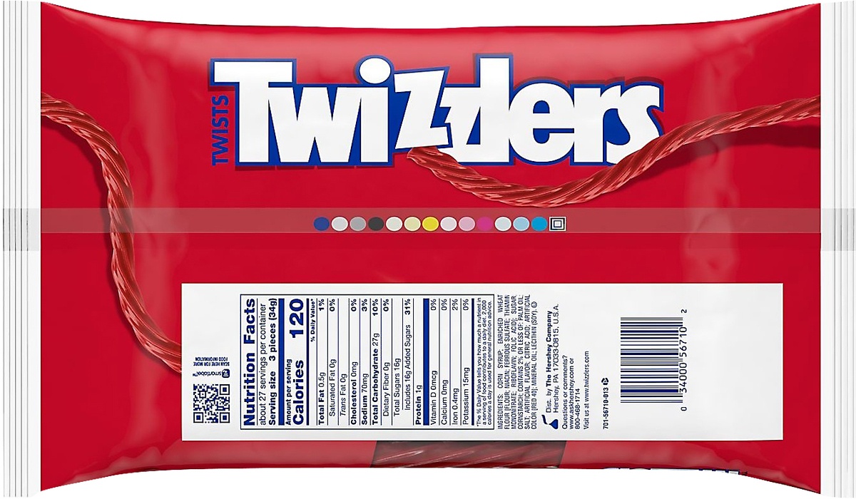 slide 5 of 5, Twizzlers Strawberry Twists Zipper Bag, 32 oz