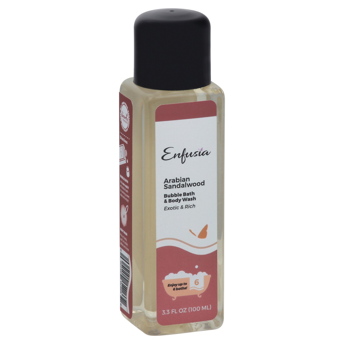 slide 7 of 13, Enfusia Arabian Sandalwood Bubble Bath & Body Wash 3.3 fl oz, 3.3 oz