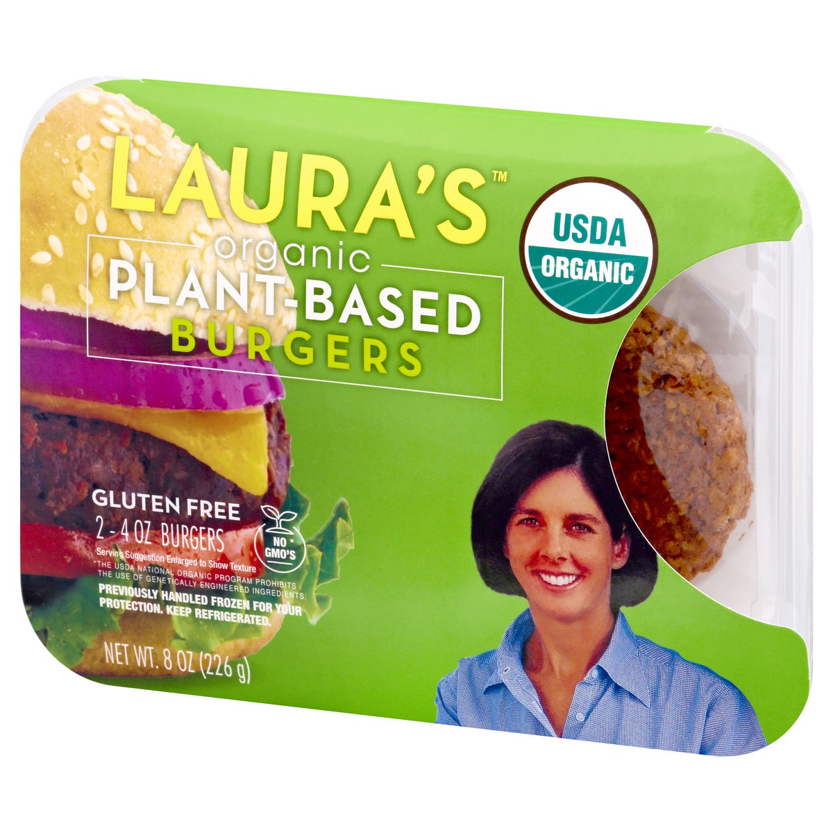 slide 3 of 13, Laura's Organic Plant-Based Burgers 2 ea, 2 ct