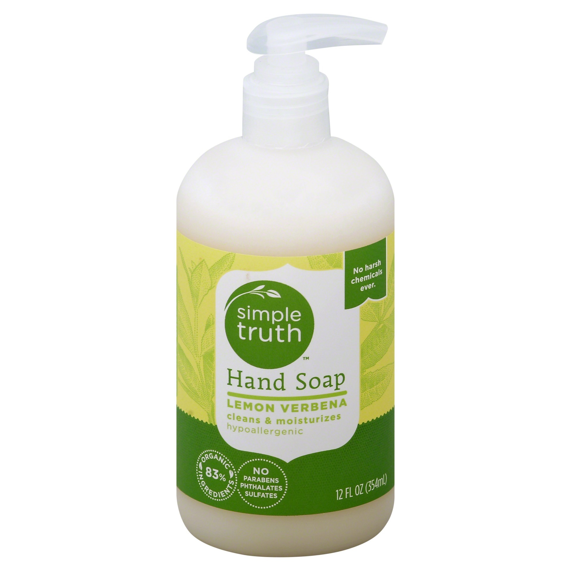 slide 1 of 1, Simple Truth Lemon Verbena Hand Soap, 12 fl oz