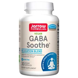 Jarrow Formulas GABA Soothe - 30 Veggie Capsules - Dietary Supplement Supports Focus & Relaxation - With Theanine & Ashwagandha Extract
