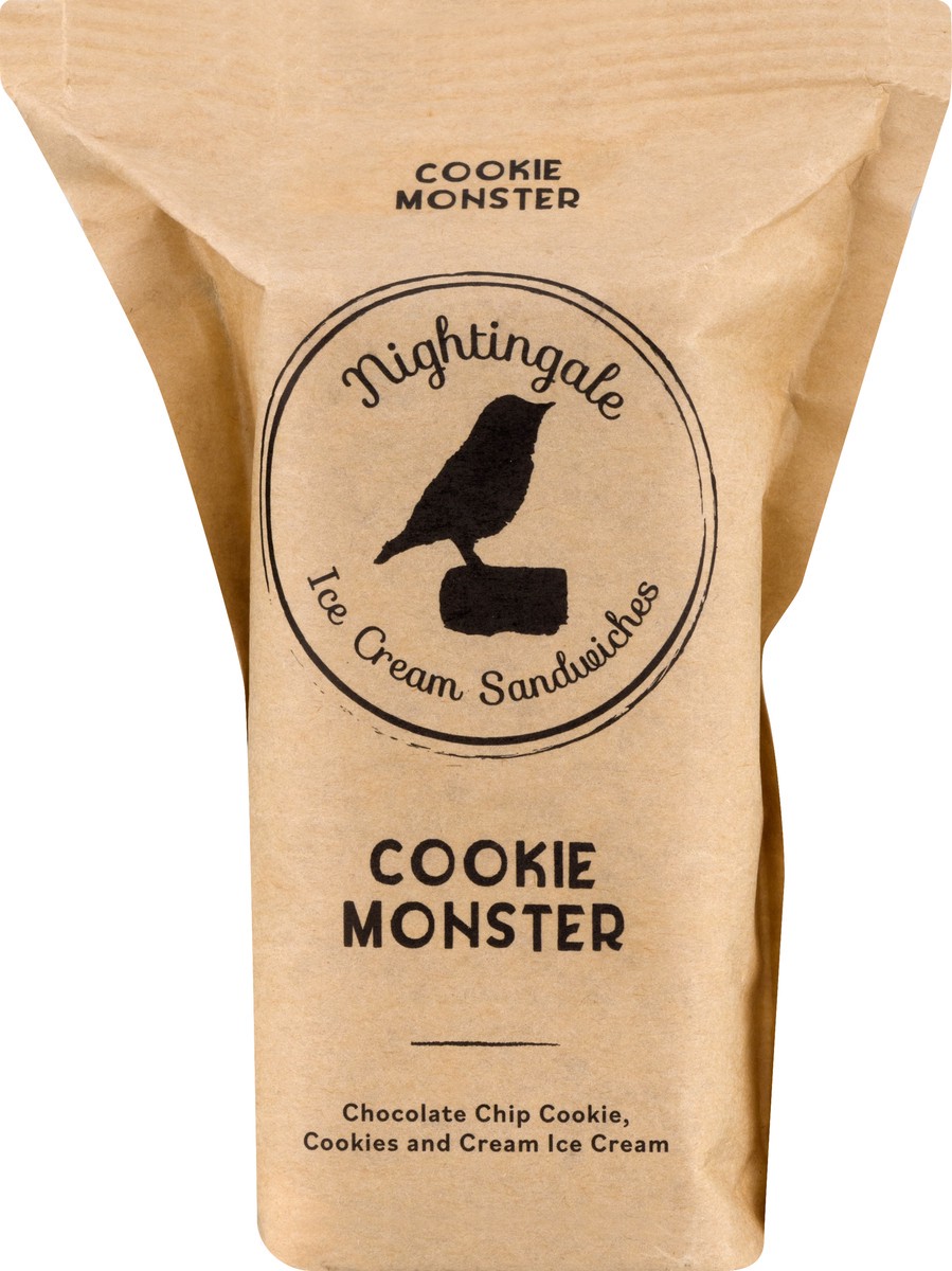 slide 2 of 13, Nightingale Cookie Monster Ice Cream Sandwiches 5.3 oz, 5.3 oz