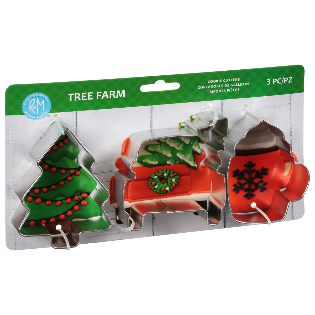 slide 9 of 11, R&M Tree Farm Cookie Cutters 3 ea, 3 ct