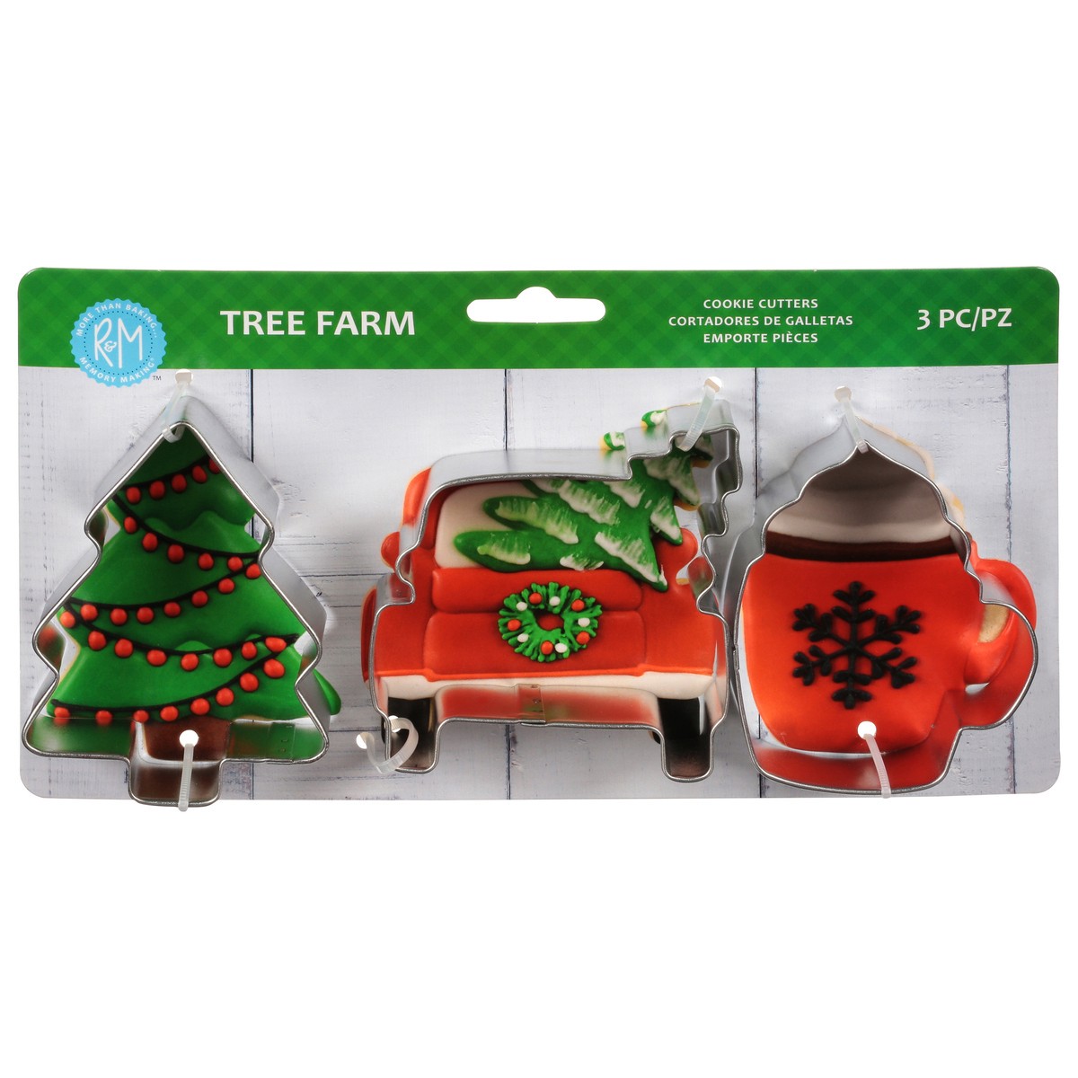 slide 6 of 11, R&M Tree Farm Cookie Cutters 3 ea, 3 ct