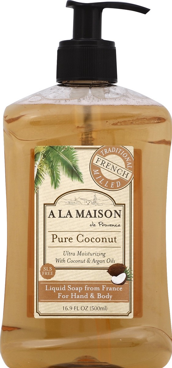 slide 1 of 3, A La Maison French Liquid Soap - Coconut, 16.9 oz