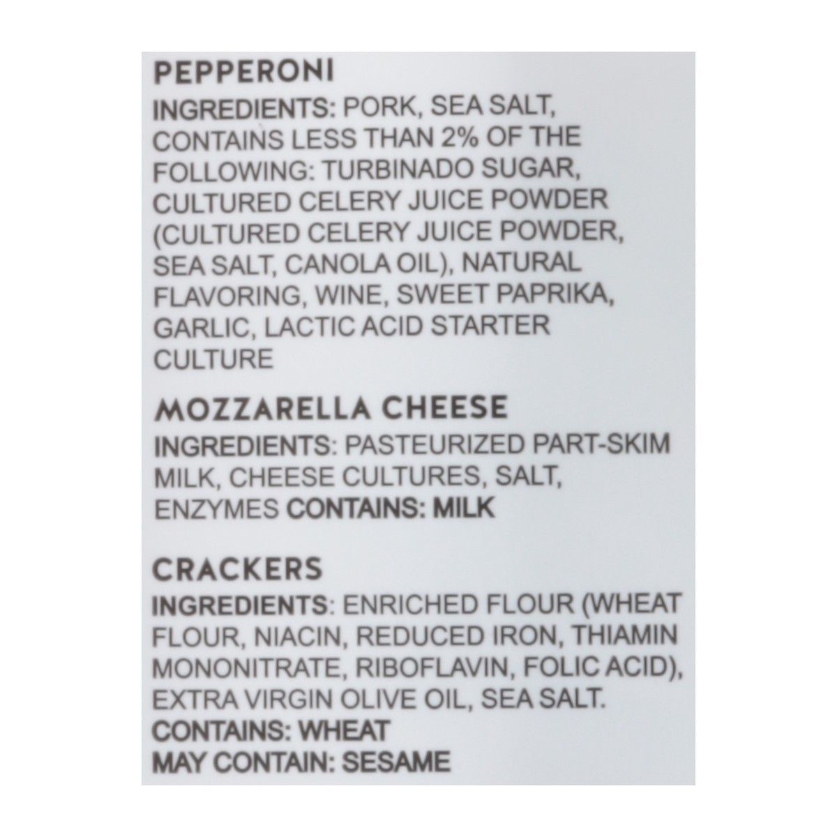 slide 4 of 13, Olli Salumeria Pepperoni/Mozzarella/Crackers Snack Pack 2 oz, 2 oz